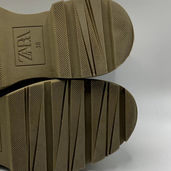 Zara Olive Green Loafers - Picture 11 of 15